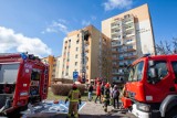 Ogień w wieżowcu przy ul. Monte Cassino w Bydgoszczy. Zamiast ćwiczeń, strażacy gasili prawdziwy pożar