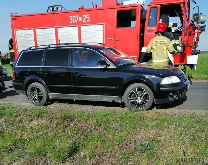 Wypadek w Luboszycach. Kierowca volkswagena potrącił motorowerzystę