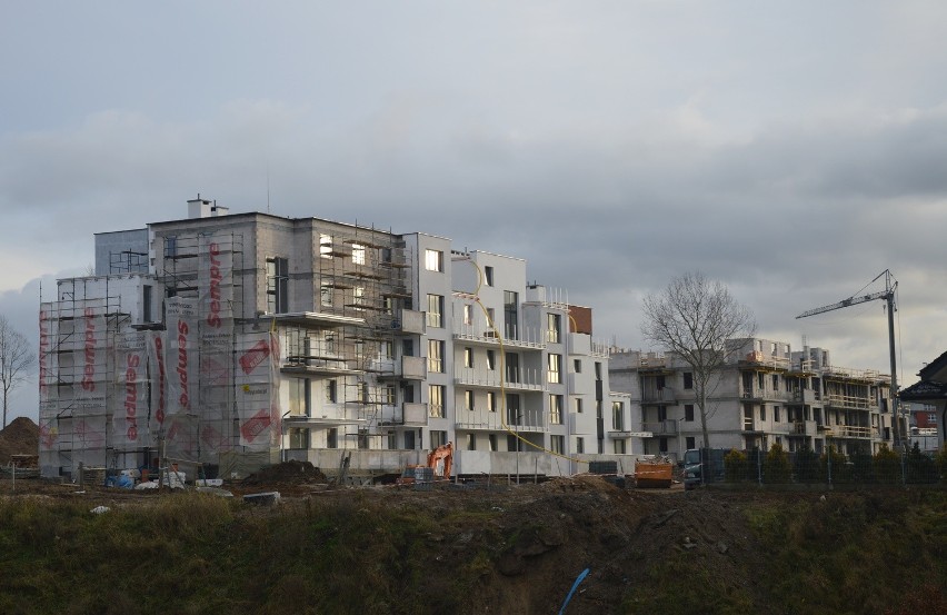Wiele nowych budynków Słupsku powstaje w rejonie ul....