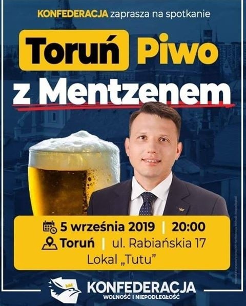 Sławomir Mentzen zaprosił wyborców na piwo