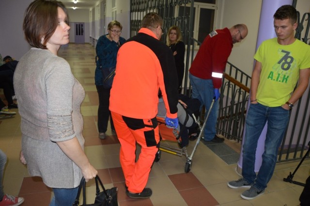 Protest uczniów i nauczycieli w ZST w Człuchowie