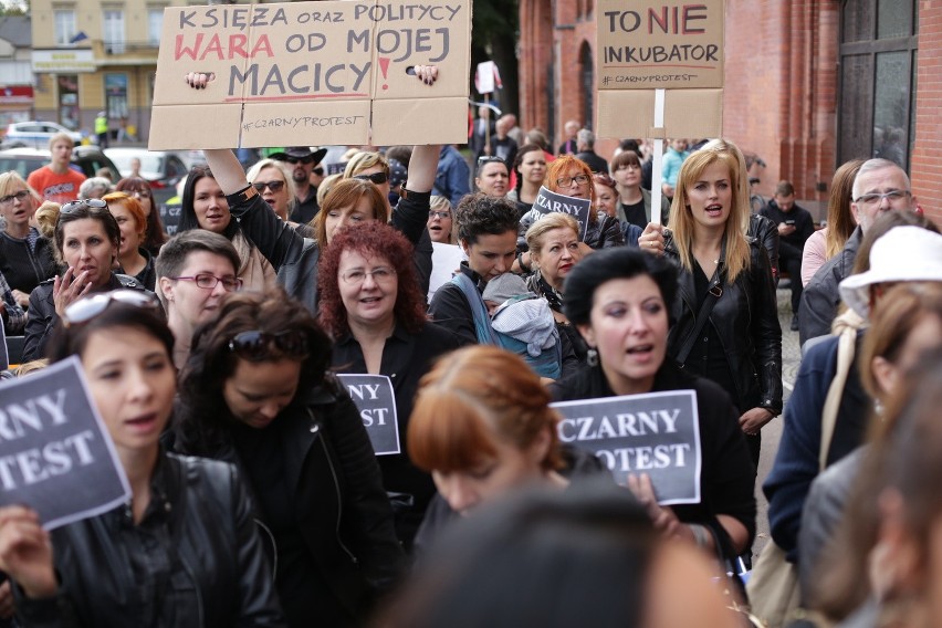 Czarny Protest w Słupsku.