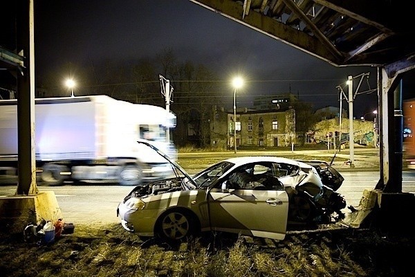 Wypadek na al. Włókniarzy