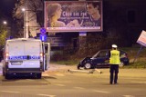 Ul. Wolska: Pijany kierowca uderzył w sygnalizator świetlny (ZDJĘCIA)
