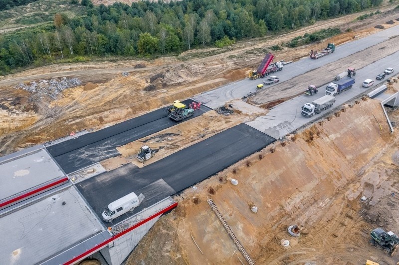 Budowa autostrady A1, wrzesień 2019