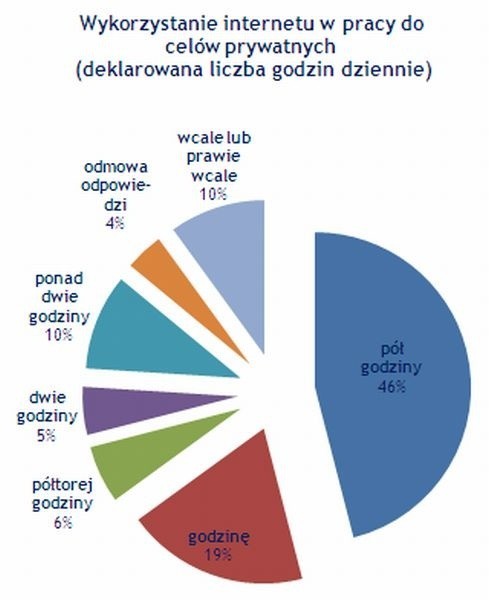 Co robi internauta, kiedy szef nie patrzy?