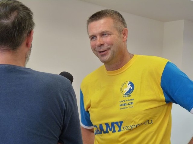 Bogdan Wenta, trener piłkarzy ręcznych Vive Targi Kielce, przed rozpoczynającym się w piatek w Hali Legionów turniejem, opowiada między innymi o jego największej gwieździe, Ivano Baliciu.