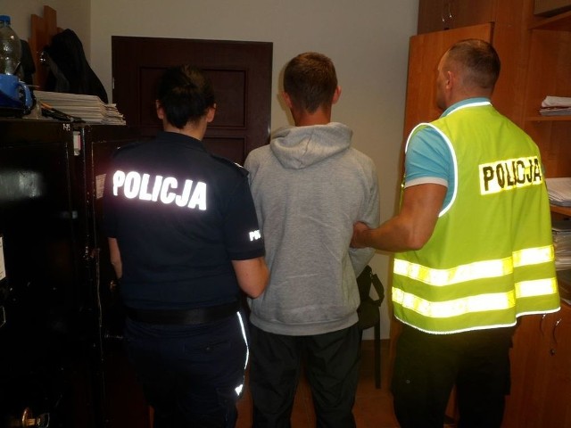 Jeden z zatrzymanych w sprawie kradzieży w Potulicach.