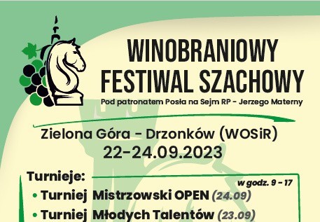 Winobraniowy Festiwal Szachowy odbędzie się w ośrodku...