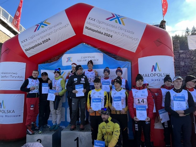 Narciarze Hubala Białystok wywalczyli cztery medale Ogólnopolskiej Olimpiady Młodzieży w Sportach Zimowych