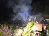 Pożar budynku mieszkalnego w gminie Czernikowo. Dom spłonął doszczętnie