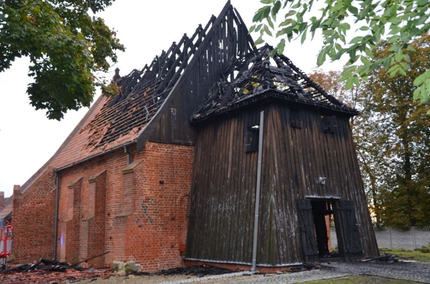 Pożar w kościele św. Barbary w Orłowie. Trwa szacowanie...