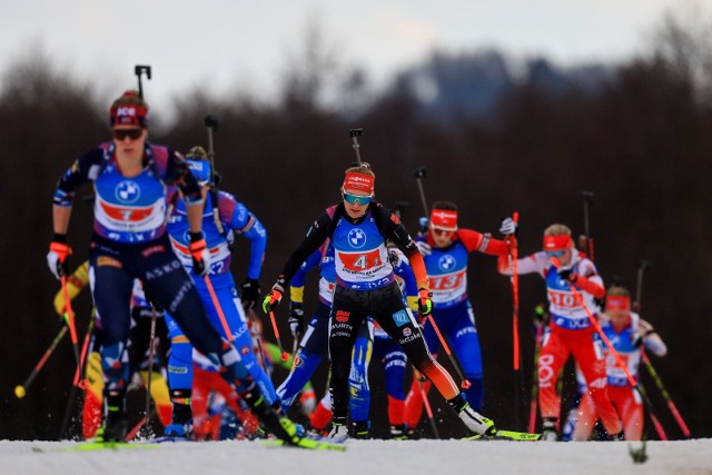 Francja najlepsza w sztafecie kobiet na mistrzostwach świata w biathlonie