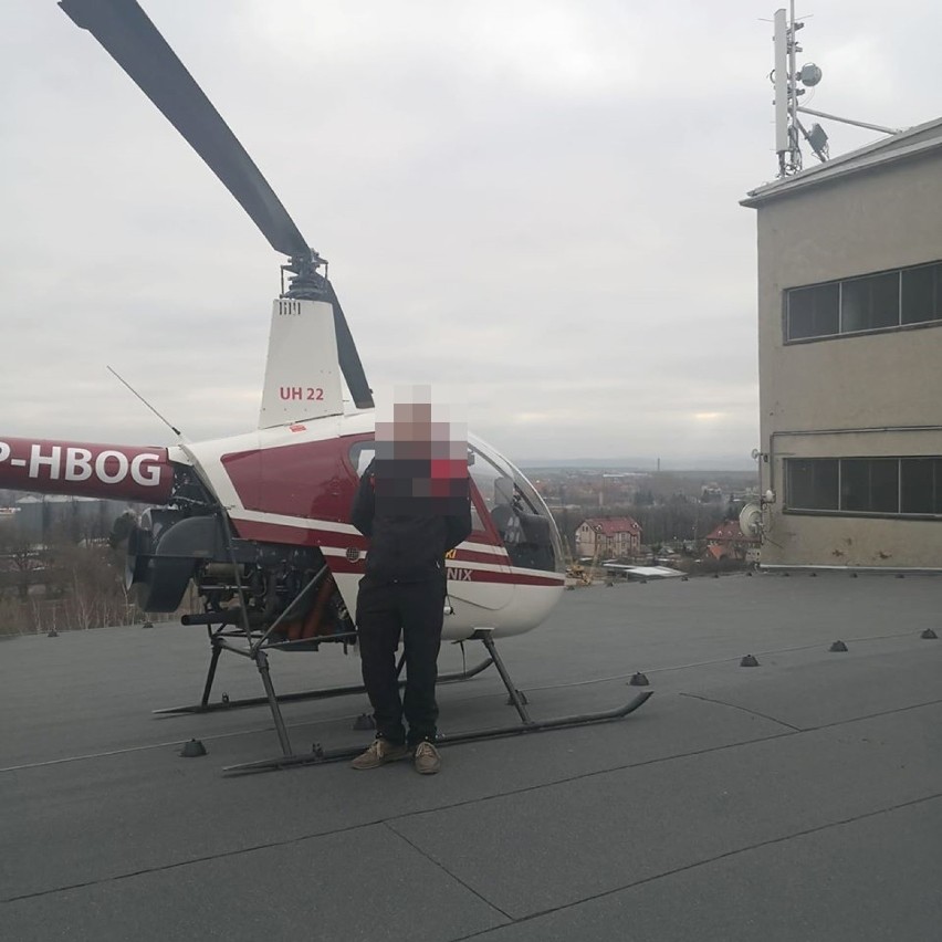 Katastrofa lotnicza w Strzegomiu na Dolnym Śląsku. Rozbił się helikopter. Nie żyją dwie osoby 