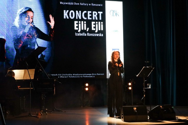 Koncert Izabelli Rzeszowskiej pn. „Ejli, Ejli”, który odbył się 24 stycznia 2024 r. był częścią XVI Obchodów Międzynarodowego Dnia Pamięci o Ofiarach Holokaustu na Podkarpaciu.