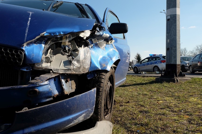 Wypadek na skrzyżowaniu ulic Zwierzynieckiej z Wiejską w...