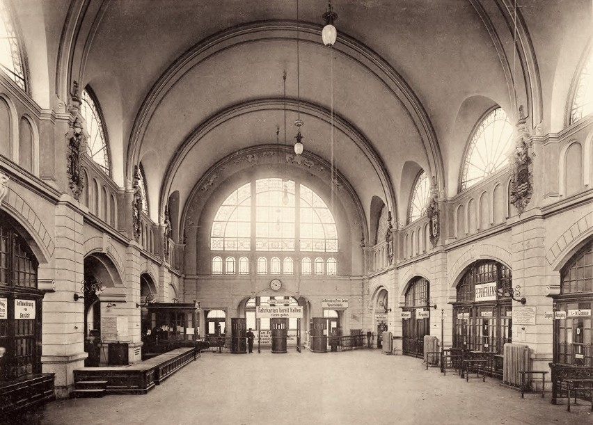 1902 r. Dworzec Główny w Gdańsku