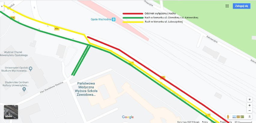 Organizacja ruchu, która ma obowiązywać w rejonie Opola...