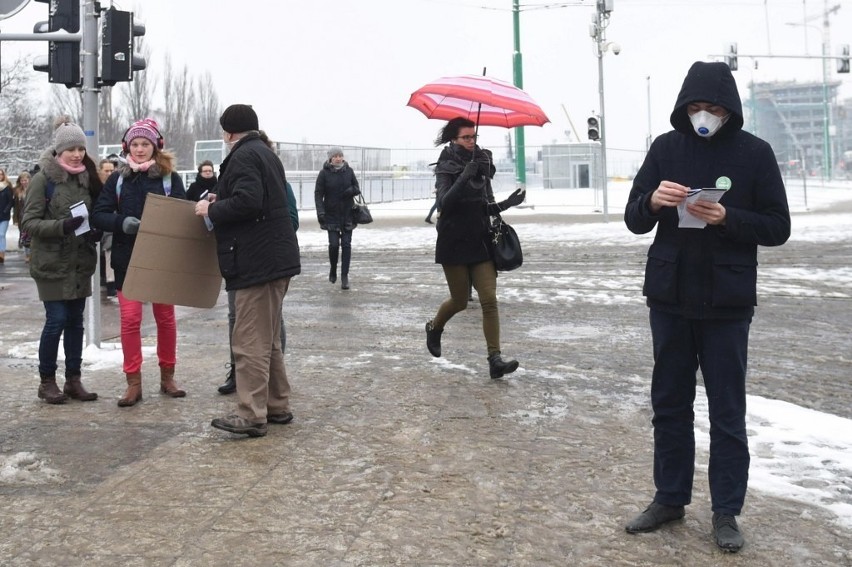 Happening antysmogowy w Poznaniu