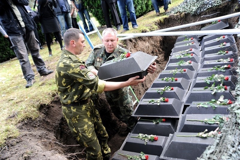 Pogrzeb szczątków 91 zolnierzy Armii Radzieckiej