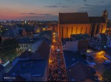 Toruń. Protesty w obronie Sądu Najwyższego [FOTO Z DRONA + WIDEO]