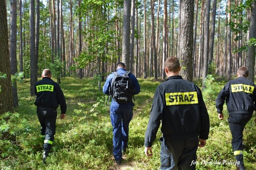 Tak wyglądały ćwiczenia w lasach w okolicy Łubnian.