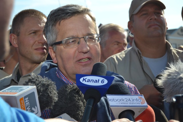 Prezydent Bronisław Komorowski w Łebie