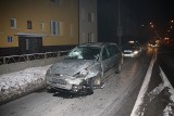 Kolizja trzech aut na ulicy Niemodlińskiej w Opolu