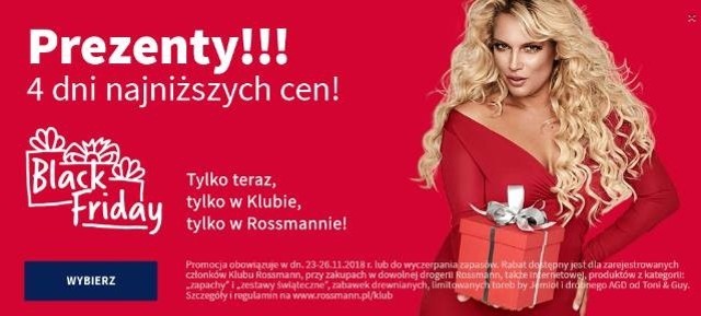 Black Friday ROSSMANN. Czarny Piątek 2018 w Rossmannie. Promocje, zniżki, obniżki, gazetka. Czemu nie ma 1+1?