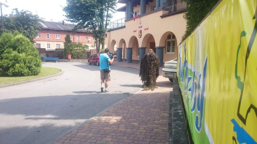 Emil Rau w Porębie. Łowca fotoradarów przyjechał do Poręby [ZDJĘCIA]