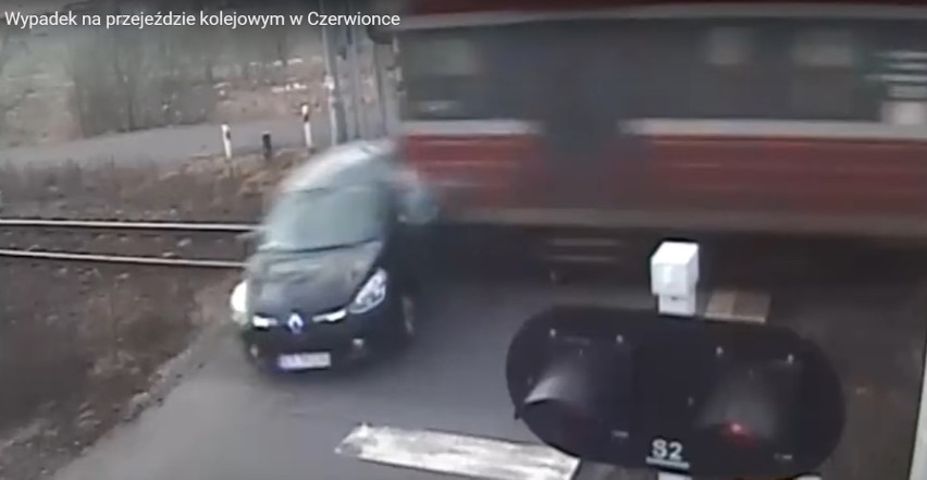 Wypadek na przejeździe kolejowym w Czerwionce-Leszczynach