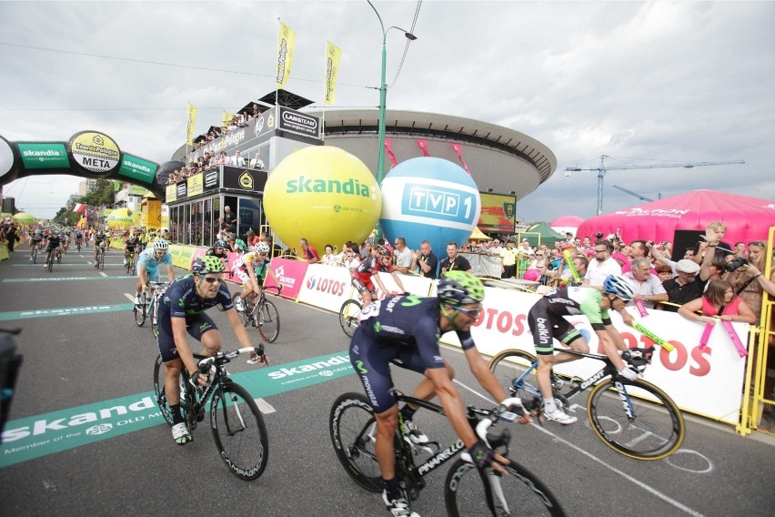 Tour de Pologne w Katowicach w ubiegłym roku z metą przy...