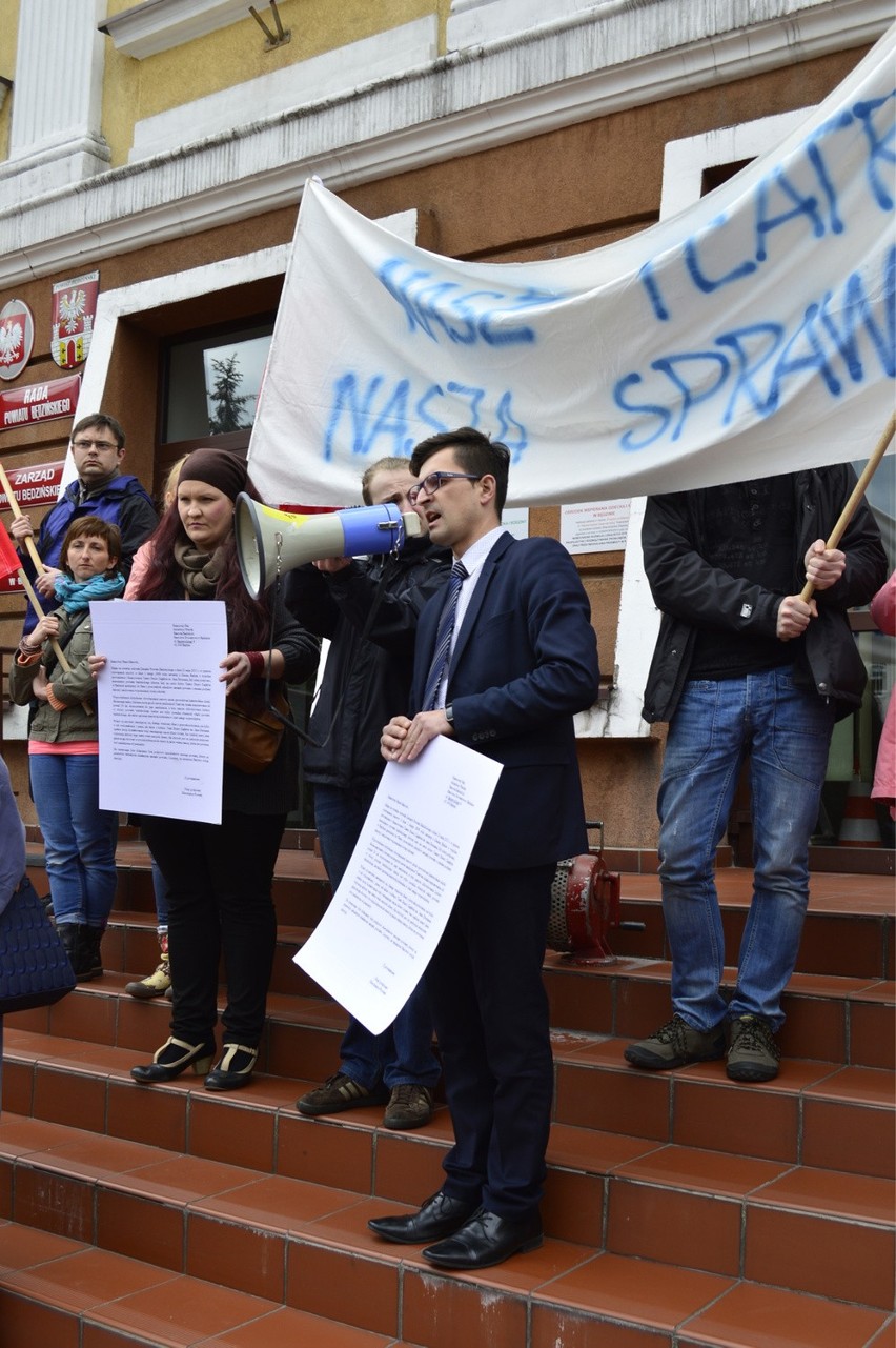 Protest przeciwko likwidacji Teatru Dzieci Zagłębia