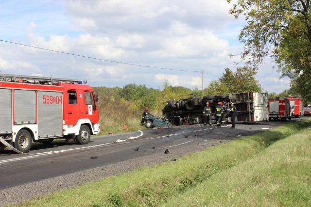 Wypadek w Kolonii Brużyca pod Aleksandrowem Łódzkim