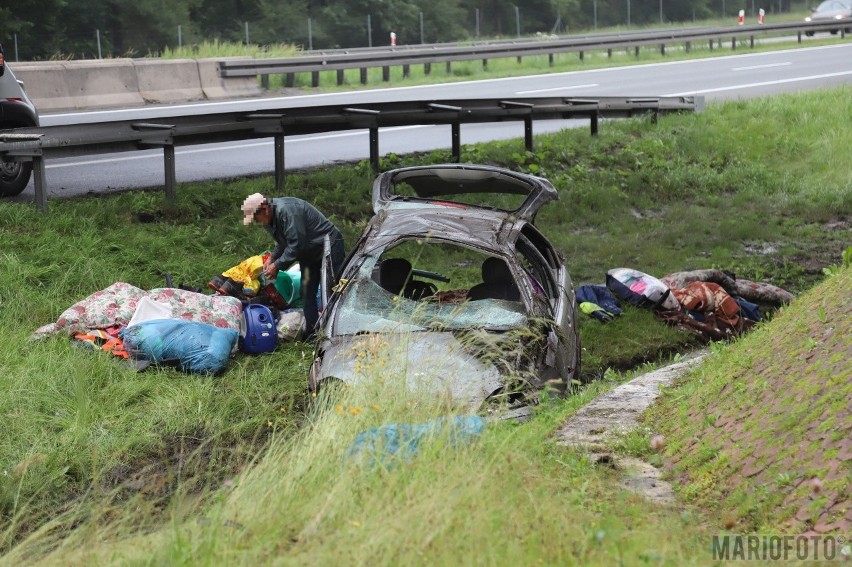 Wypadek na A4 pod Opolem. Jedna osoba poszkodowana