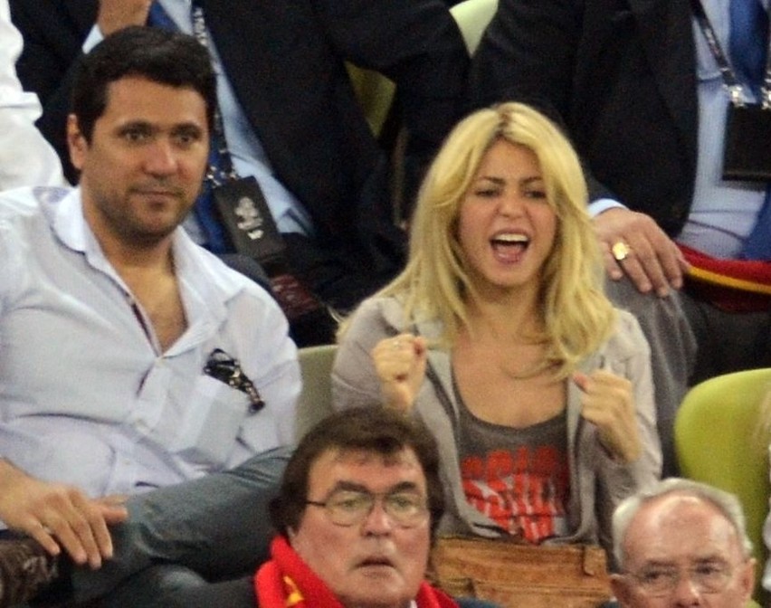 Shakira na meczu Hiszpania - Chorwacja