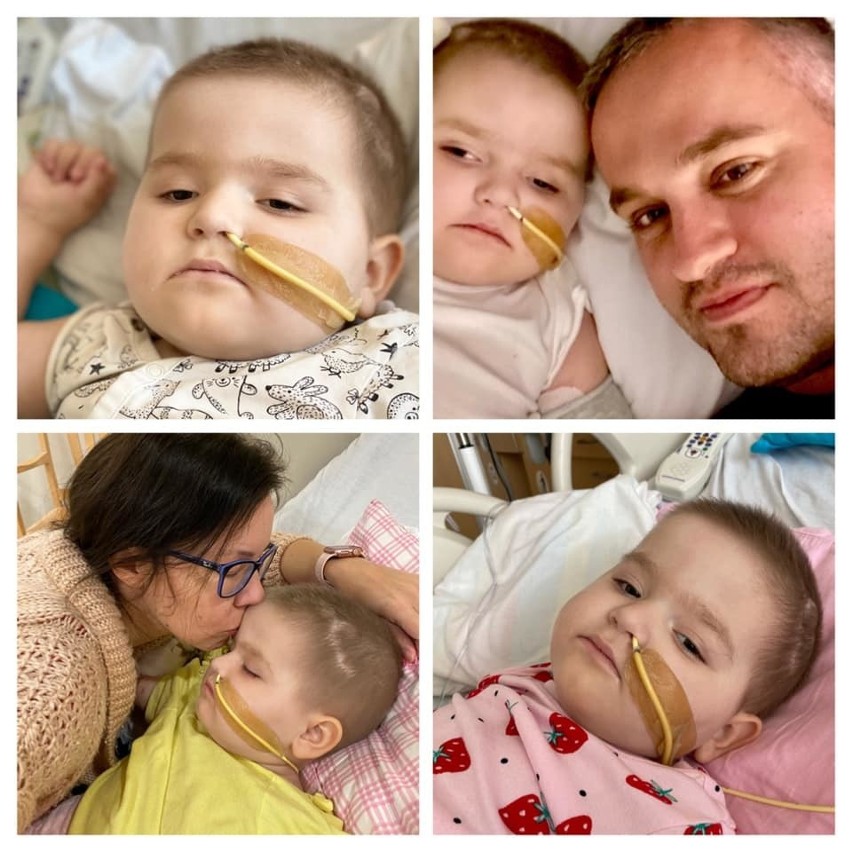 Dwuletnia Hania Terlecka z Kielc ma uszkodzony wzrok i słuch, jeszcze nie chodzi, potrzebuje rehabilitacji. Rusza akcja #Dobijamy raka