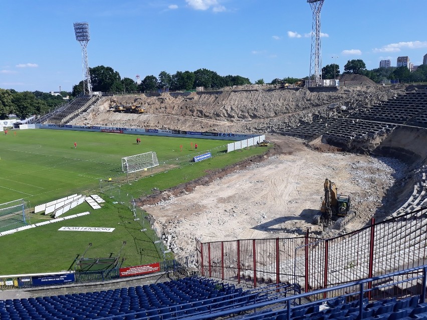 Budowa nowego stadionu Pogoni Szczecin - stan na 18 czerwca.