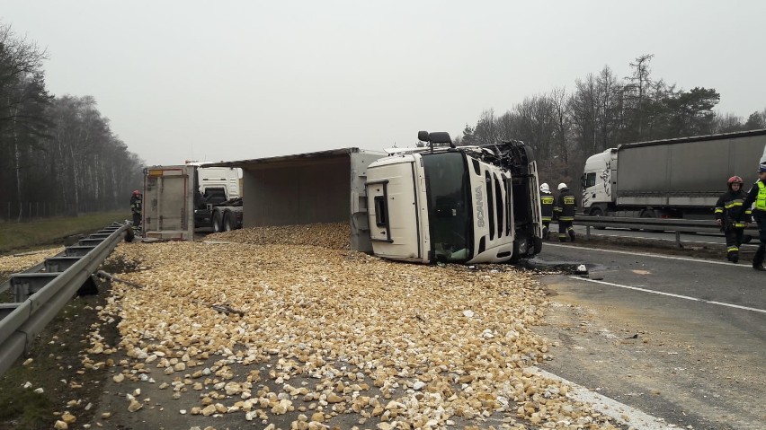 Wypadek na autostradzie A4 między węzłami Kędzierzyn-Koźle i...