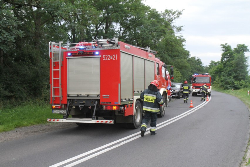 Dachowanie renault pod Wrocławiem. Kierowca stracił panowanie nad autem [ZDJĘCIA]