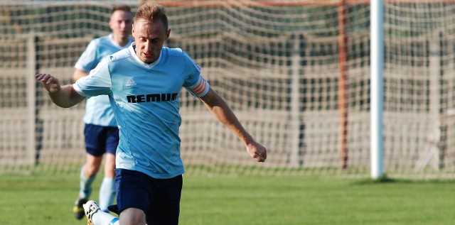 Marcin Kołodziejczyk strzelił zwycięskiego gola dla Wiernej Małogoszcz w spotkaniu z Podhalem Nowy Targ.