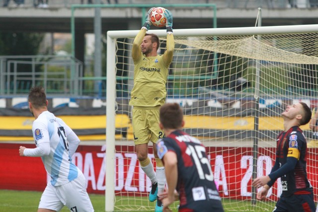 Bramkarz Stali Rzeszów, Gerard Bieszczad, jest już gotowy do gry.