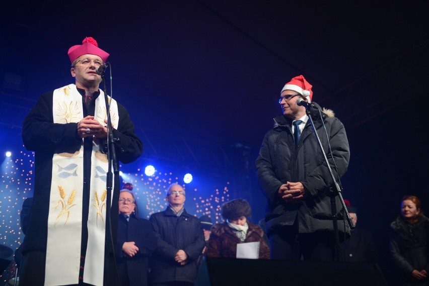 Prezydent miasta Janusz Kubicki i biskup Tadeusz Lityński