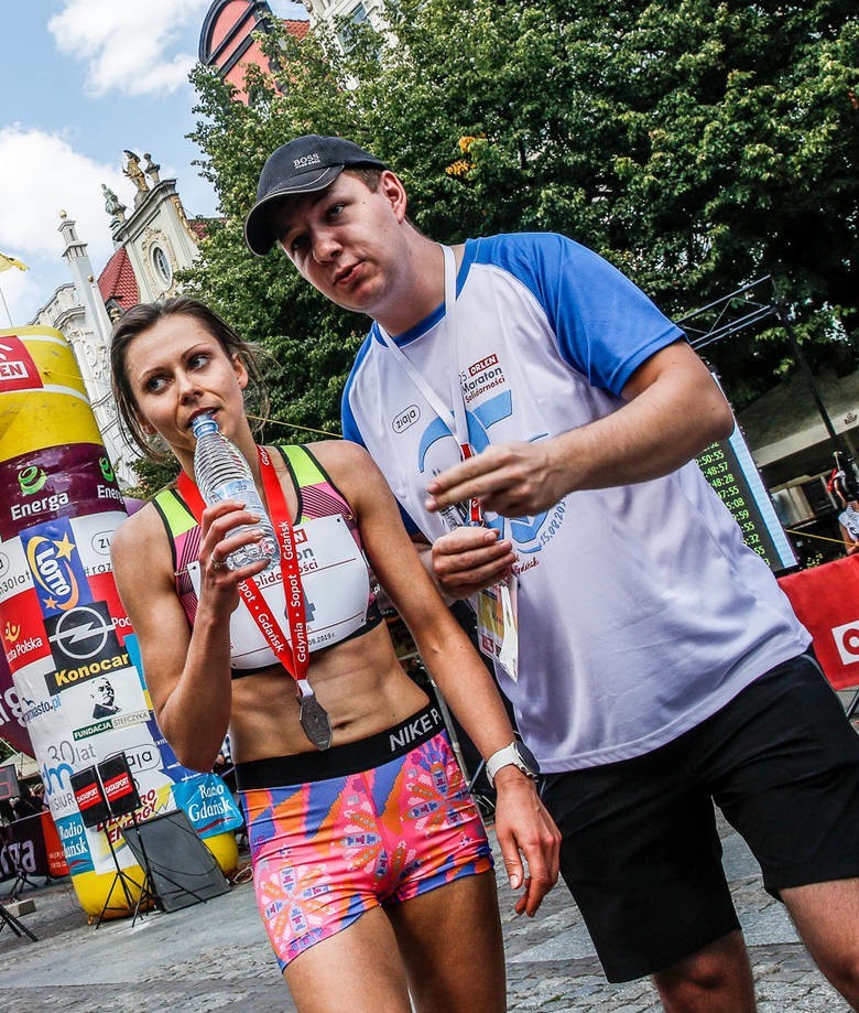 Lidia Czarnecka po ukończeniu 25. Orlen Maratonu...