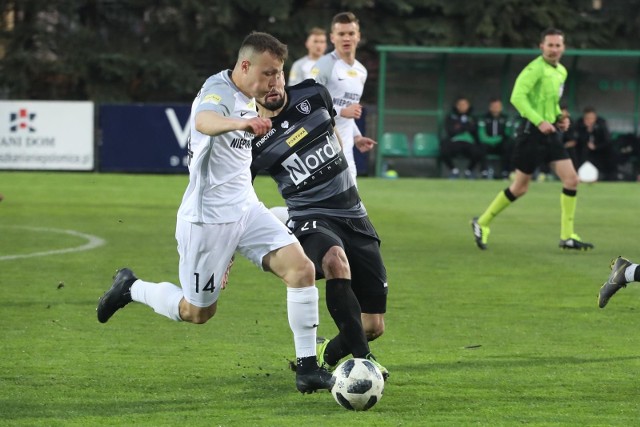 Jakub Zagórski w meczu z GKS Katowice