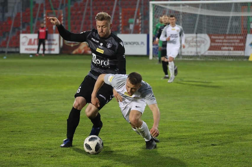 Jakub Zagórski w meczu z GKS Katowice