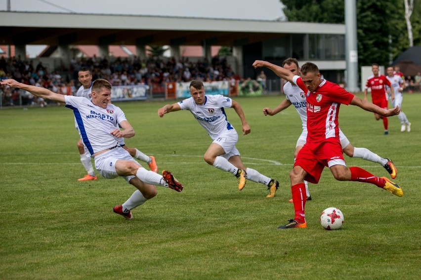 Czerwiec 2018. Puszcza - Miedź Legnica, Jakub Zagórski w...