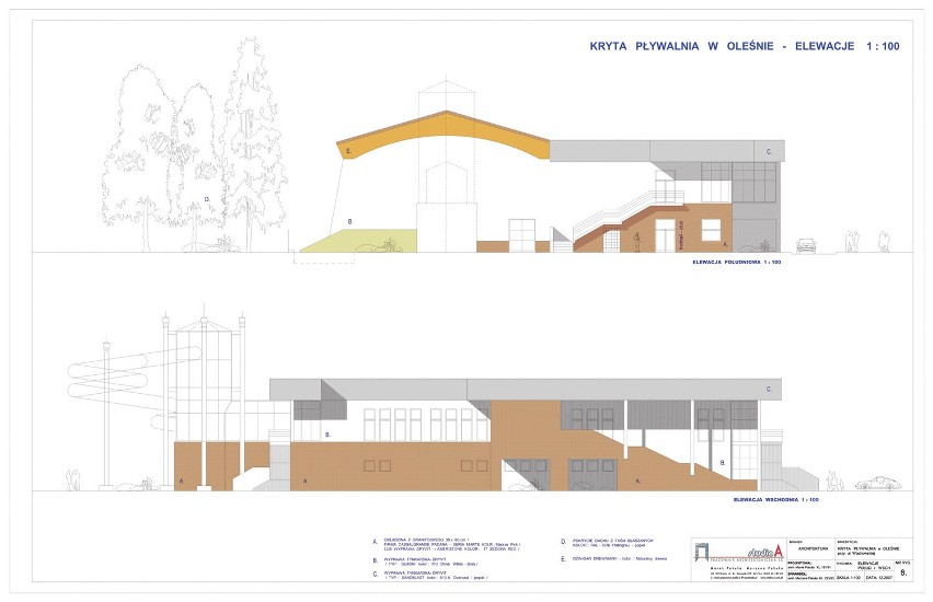 Miasto przedstawilo projekt krytej plywalni w Oleśnie.