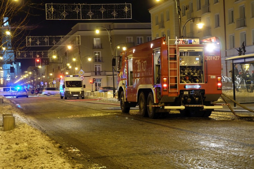 Pożar kamienicy przy ul. Lipowej 16 w Białymstoku