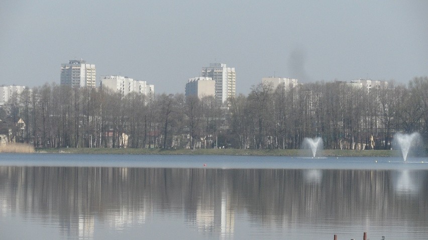 Aeratory na Jeziorze Paprocańskim.